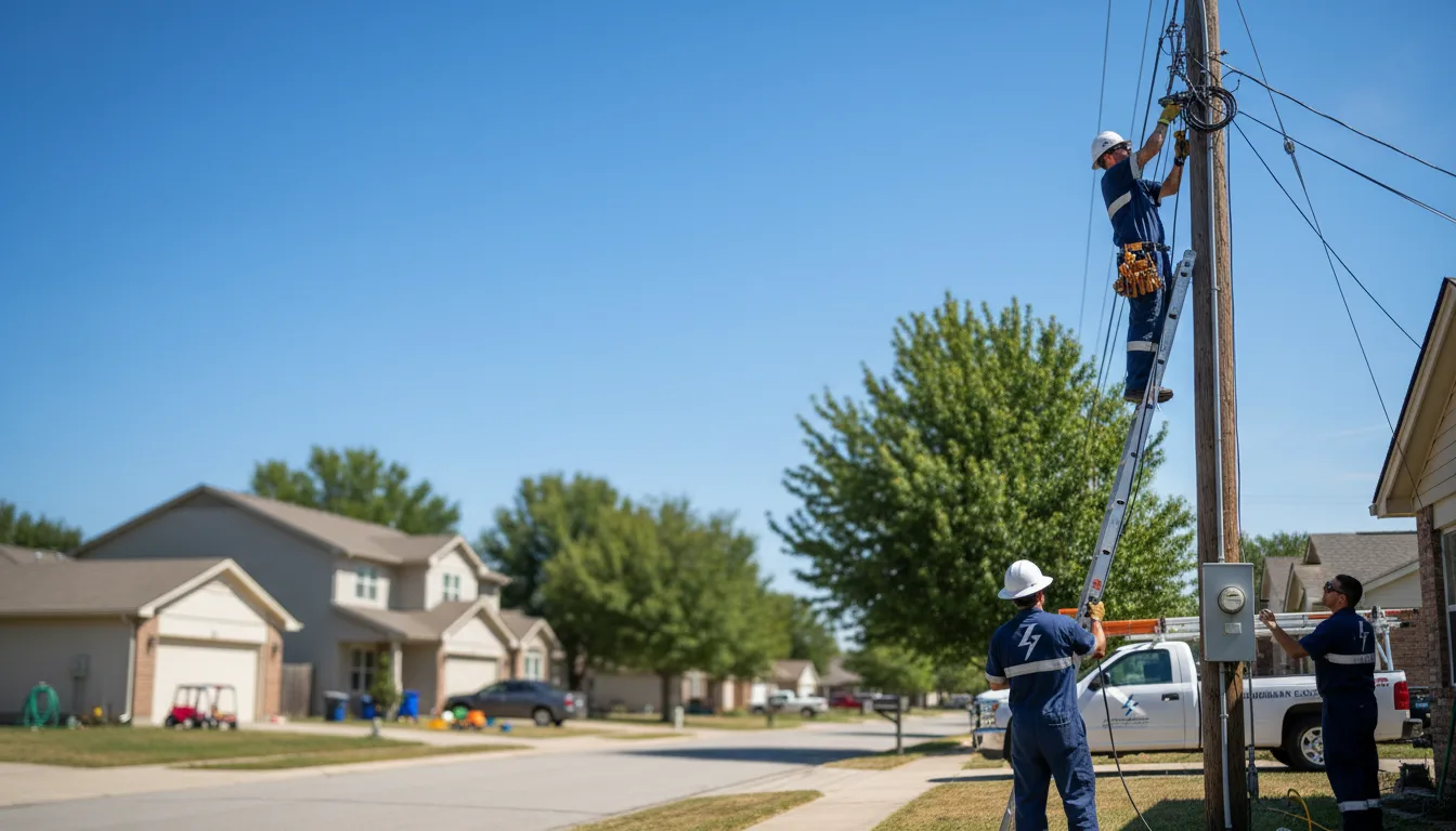 Residential electrician providing installation services in Garner, AR